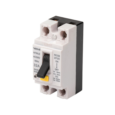 VECAS Molded Case Circuit Breaker MCCB Current Breaker with Leakage Protection 2 Pole RCBO 32A 50HZ/240V Air 220/240VAC 230/400V