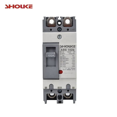 Power control panel ABE102b 100A 2P molded case circuit breaker ABE DP mccb 60amp 2 pole wall switch residential electrical switch