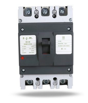 Custom LOGO MCCB SGM3-250S 3P Magnetic MCCB Molded Case Circuit Breaker SGM3-250S