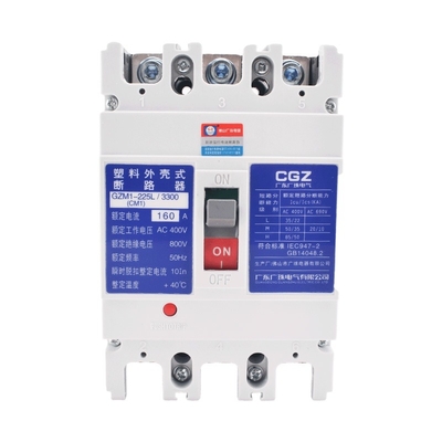 3 Phase 3 Pole 100A 200 Amp 250A Circuit Breaker MCCB 25KA~100KA